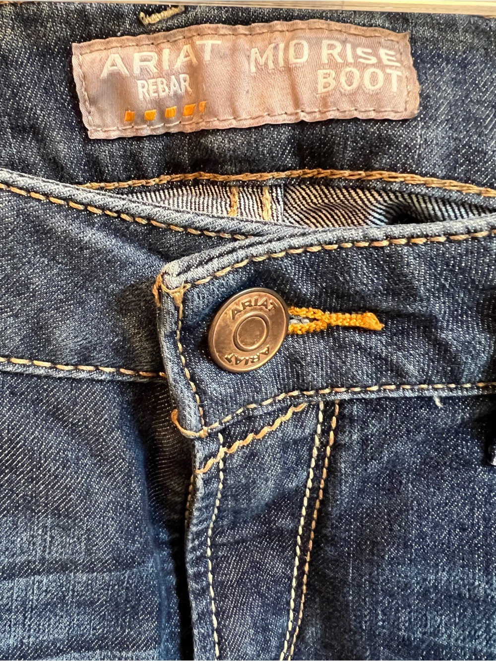 Ariat Rebar Mid Rise Bootcut Jeans Size 30 Long - Picture 10 of 12